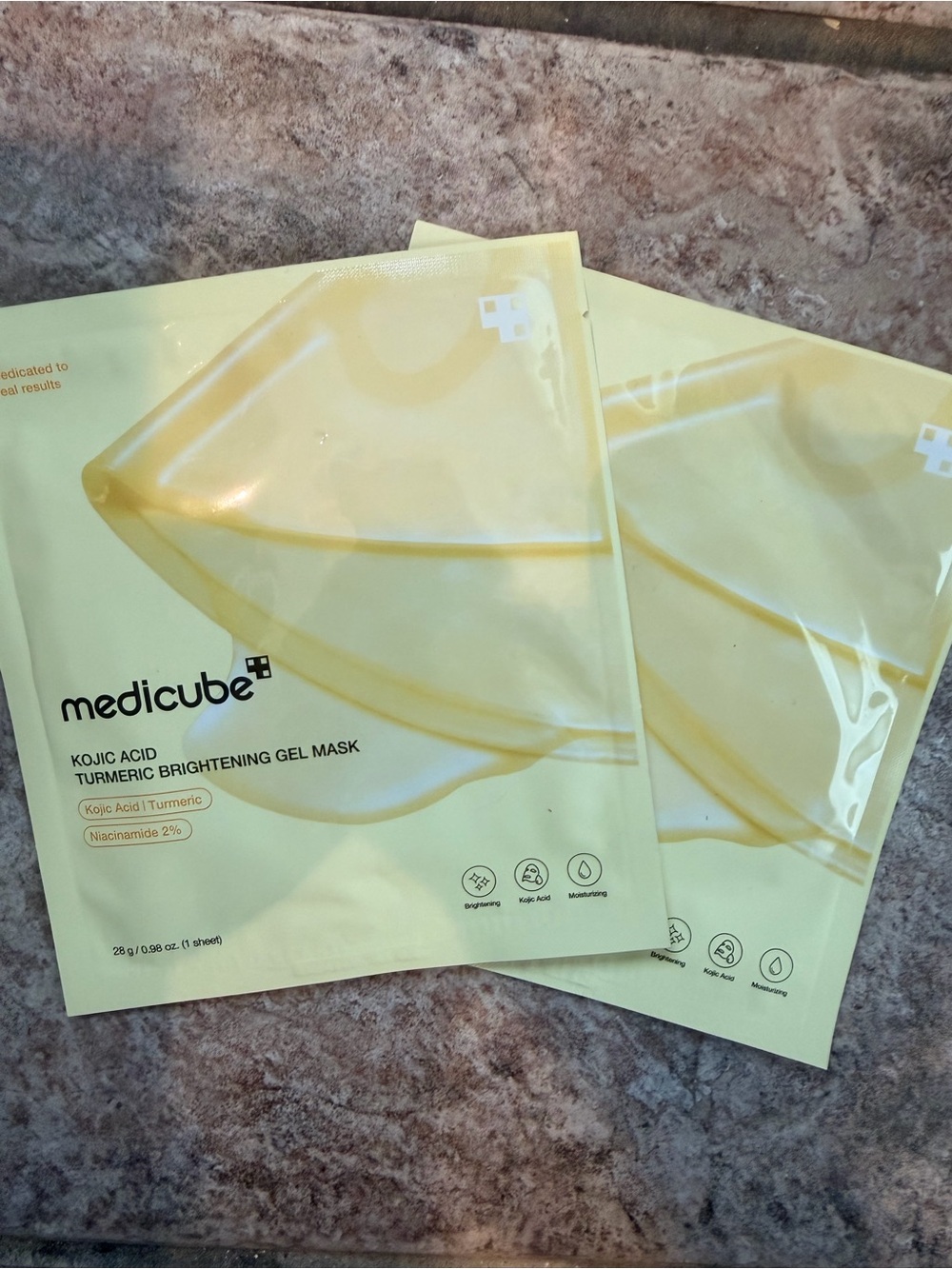 Medicube Turmeric Brightening Gel Mask (2 Pack)